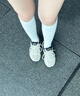 亚瑟士ASICS男鞋网面跑步鞋缓震跑鞋透气舒适运动鞋 GEL-FLUX 4 米色/蓝色102 42 实拍图
