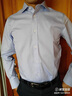 凡客诚品衬衫男长袖免烫男商务正装棉质80支提花条格衬衫 白色 43 实拍图