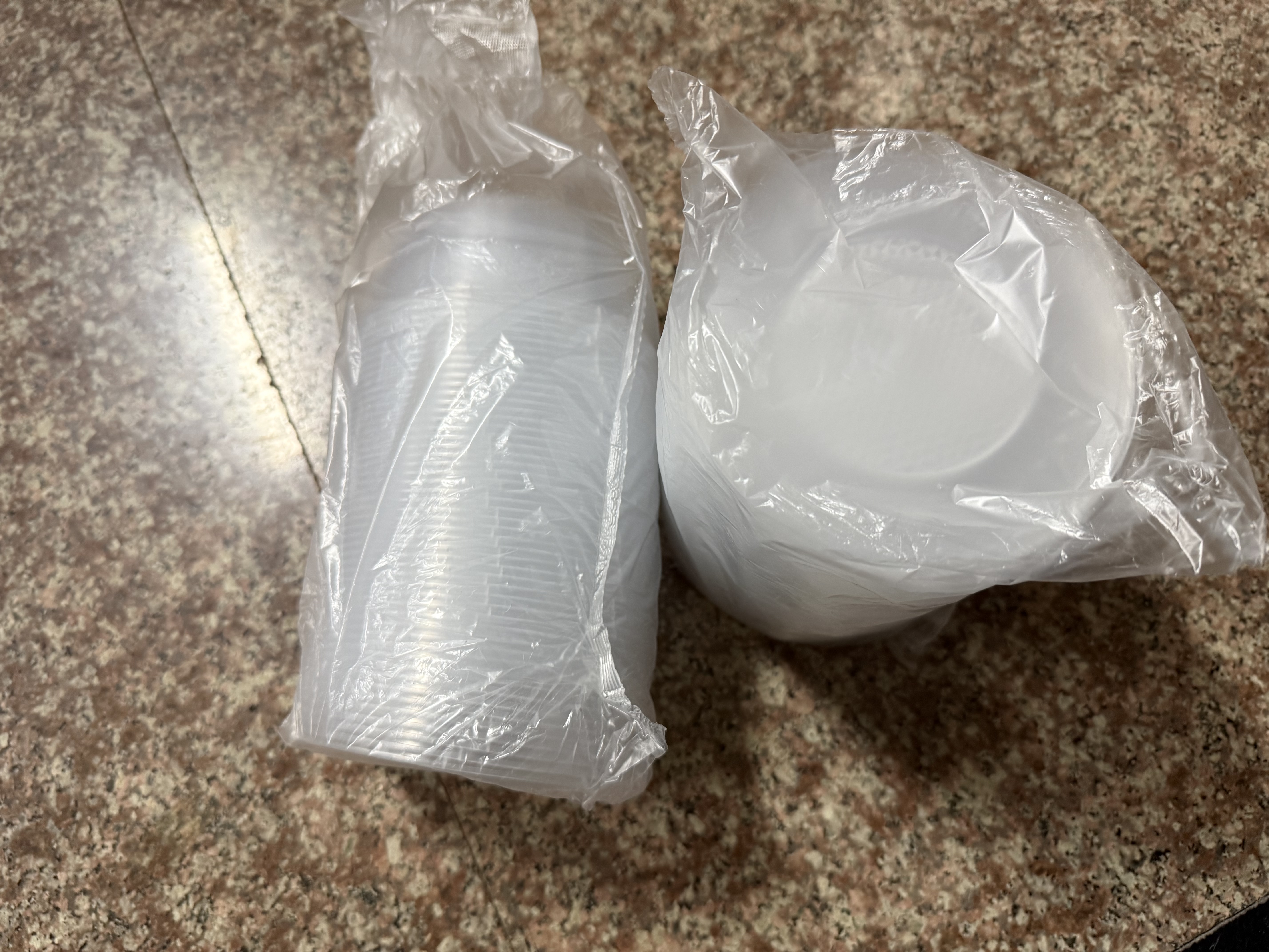施达森一次性碗外卖快餐盒一次性饭盒餐具套装透明加厚打包盒 300ml带盖50套：适合打包汤/早餐 实拍图