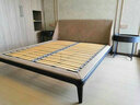 菲尼其意式极简1.8米床主卧轻奢双人床北欧现代实木支架磨砂编织皮艺床 Trapani意式极简 进口超纤编织皮艺床 实拍图