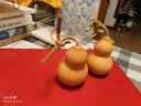天然葫芦文玩带龙头手捻把玩小精品野生葫芦迷你家居客厅摆件 2个精品级【4-6厘米龙头葫芦】 实拍图