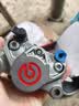 布雷博（Brembo）卡钳三代小螃蟹卡钳HPK高性能九号改装摩托车电动车刹车卡钳布雷博小螃蟹（含刹车片）银红 实拍图