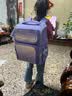 卡拉羊【特价清仓】小学生大嘴书包1-3-6年级儿童轻便减负防下坠双肩包 【小学高年级】CX2627丁香紫 实拍图