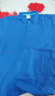 蛮威夏季男女短袖工作服t恤定制印字logo服务员工衣班服文化衫广告衫 珠地棉彩蓝色 L 实拍图