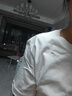 【京东直采】重磅纯棉 圆领短袖男款t恤衣服女士t恤服装真5折专场 白色（短袖） M （95-110斤） 实拍图