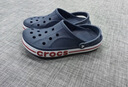 卡骆驰（CROCS）贝雅卡骆班洞洞鞋|205089 黑色/白色-066   41 /42(260mm)   实拍图