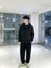 罗蒙夹克男春秋季商务休闲柔软舒适行政防风户外运动连帽外套男V6黑XL 实拍图