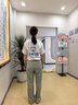蓝之旺 T恤定制工作服印字logo夏季短袖男公司文化衫班服订做团建衣服 A款正肩白色 【26支全棉180g】 S 实拍图