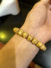 妍韵珠宝精品10x9mm黄金籽星月菩提手串原生态桶珠文玩把件佛珠男女士手链 实拍图