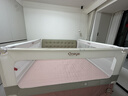 丸丫K2婴儿床围栏宝宝防摔床护栏床边档板免打钉三面简灰1.8+2+2+床单 实拍图