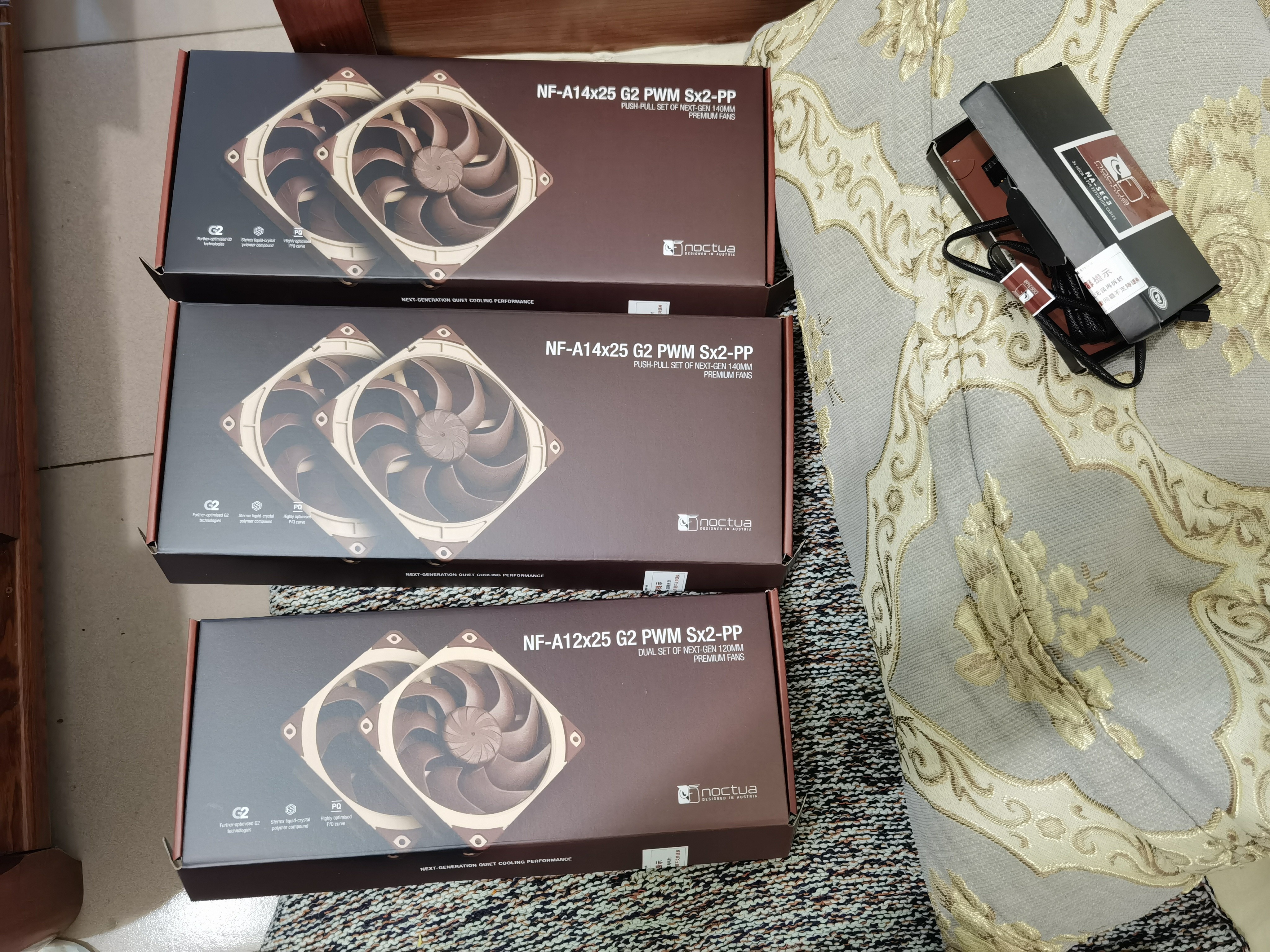 noctua NF-A14x25 G2 PWM Sx2-PP LS-PWM 二代A14 猫扇 14025 14CM LCP机箱散热风扇 智能温控 黑化A14 猫头鹰 A14x25 G2 PWM Sx2 实拍图