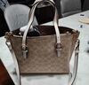 蔻驰（COACH）【品牌直供】女士MOLLIE25中号手提单肩斜挎托特包CV965奶茶色 实拍图