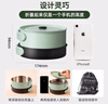 罗娅便携式电煮锅折叠锅出差旅行锅分体式电热锅1-2人多功能锅一人食小型电火锅迷你宿舍锅 1.7L 【316L不锈钢】双锅蒸笼款 实拍图