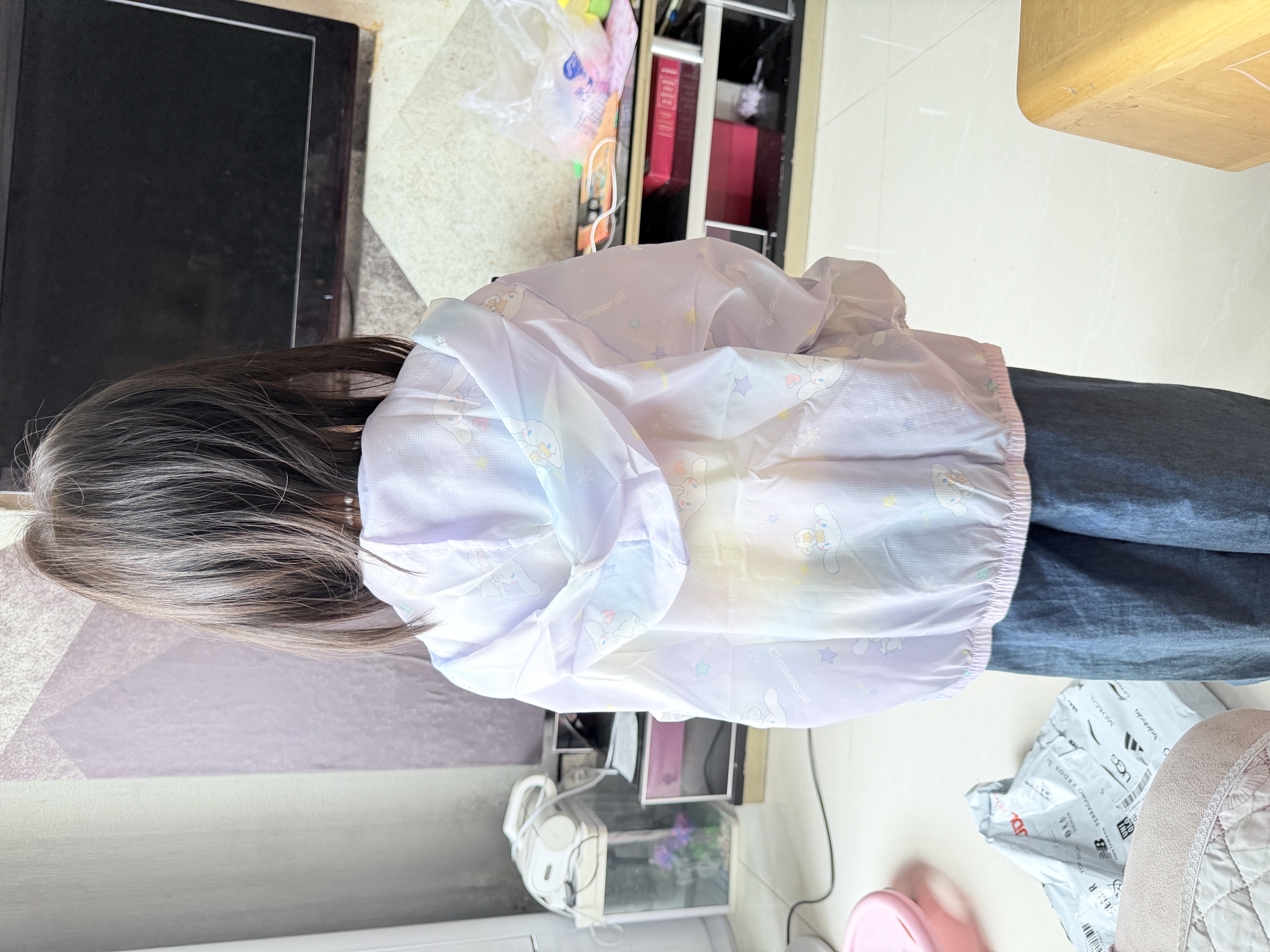 Hello Kitty女童防晒衣儿童皮肤衣薄外套女孩空调服开衫1012紫色130cm 实拍图