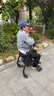 YADECARE老人助力行走器多功能可推可坐四轮代步手推车防摔康复走路辅助器 实拍图