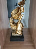 欧璟美 沉默是金抽象工艺品摆设 复古雕塑创意摆件办公室客厅艺术软装饰品 金色 实拍图