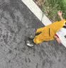 中洲美凯（zhongzhoumeikai）儿童雨衣雨鞋套装下水裤连体赶海装备涉水裤幼儿园户外防水玩水裤 实拍图