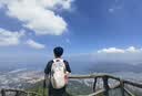迪卡侬登山包徒步背包双肩包NH100书包学生城市轻户外旅行出差通勤背包 淡米灰-20L 实拍图