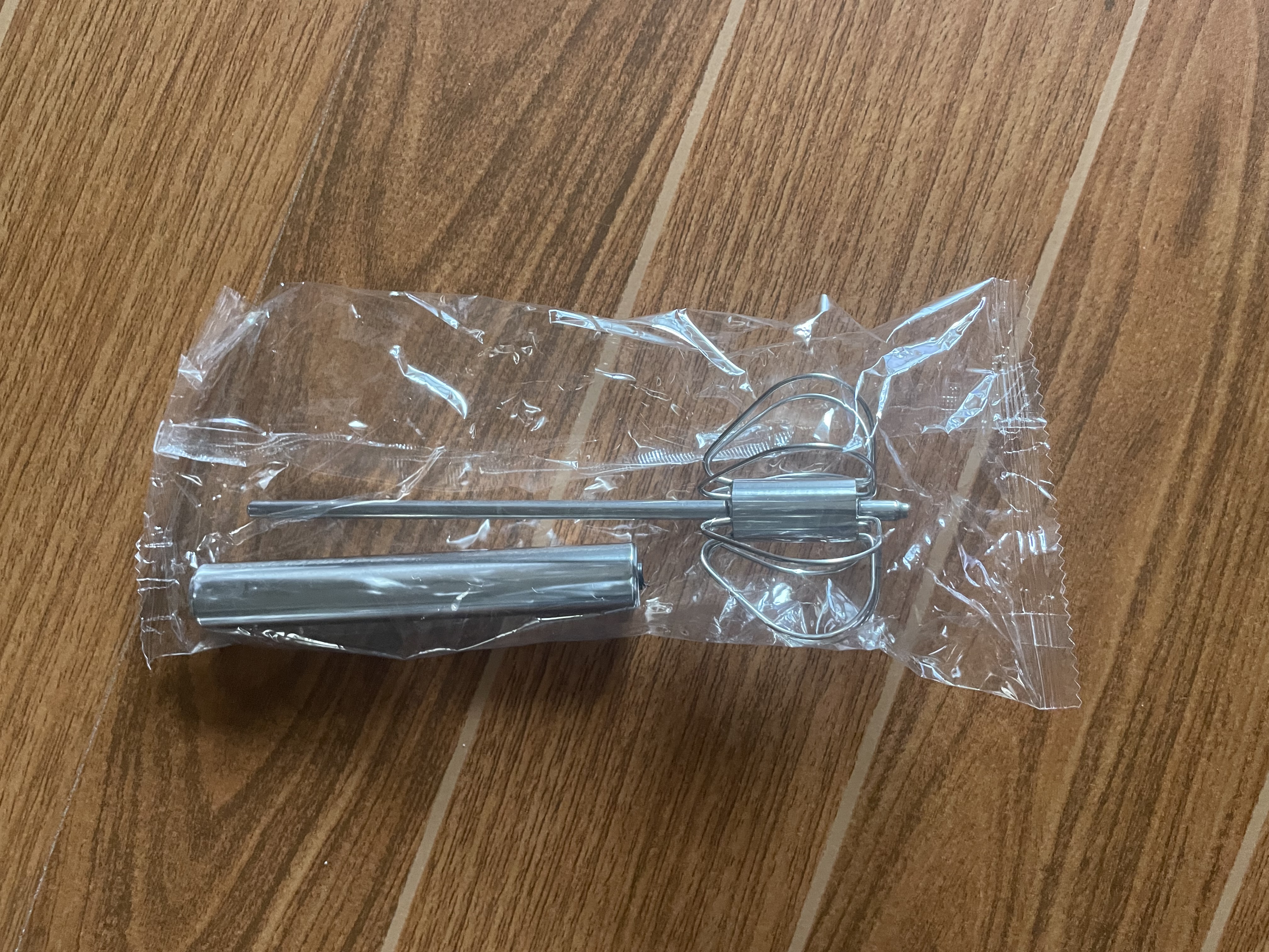 半自动打蛋器家用不锈钢搅拌器鸡蛋奶油打发器手动摇蛋神器调蛋器 中号12寸1个 实拍图