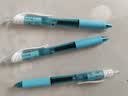 派通（Pentel ）BLN105按动蓝色中性笔高颜值0.5mm签字笔商务学生速干水笔水性笔文具 天蓝杆黑芯5支装 实拍图