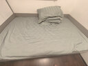 罗莱家纺超柔床品纯棉床上四件套床笠100支长绒棉床上用品 绿1.2米床 实拍图