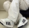 adidas「冰淇淋T头鞋」VS JOG 2.0薄底运动鞋男女阿迪达斯轻运动   浅天蓝/金属银/亮白 (推荐女生选小半码)   36.5 实拍图