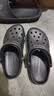 卡骆驰（CROCS）檀健次同款经典洞洞鞋轻便百搭女沙滩鞋包头拖鞋男鞋|10001 黑色-001(含智必星) 45 (290mm) 实拍图
