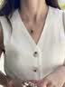 KRISTEN JUDI黑色珍珠项链女925银吊坠年轻妈妈老师单颗正圆母亲节七夕礼物 项链-送女友老婆老师闺蜜母亲节 实拍图