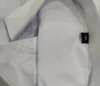 罗蒙（ROMON）男士短袖衬衫弹力抗皱商务职业正装休闲白色衬衣灰色3XL 实拍图