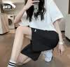 安踏（ANTA）短裤女五分运动裤夏季冰丝速干透气裤子宽松跑步体育学院短裤 基础黑【男女同款】-冰丝速干 M (170) 实拍图