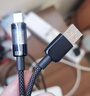 绿胜type-c数据线100W超级快充6A自动断电充电线适用华为mate荣耀nova小米oppo安卓vivo手机USB充电器 黑色【智能断电100W快充】一条装 2M 实拍图