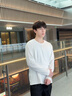 名创优品（MINISO）初秋纯棉打底衫男春秋重磅圆领内搭上衣男女生百搭纯色长袖T恤潮 白色 M 170(30天质量问题全额退) 实拍图