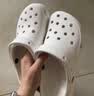 卡骆驰（CROCS）白鹿同款经典云朵洞洞鞋时尚百搭女鞋花园鞋|206750 黑色-001(含智必星) 38 (240mm) 实拍图