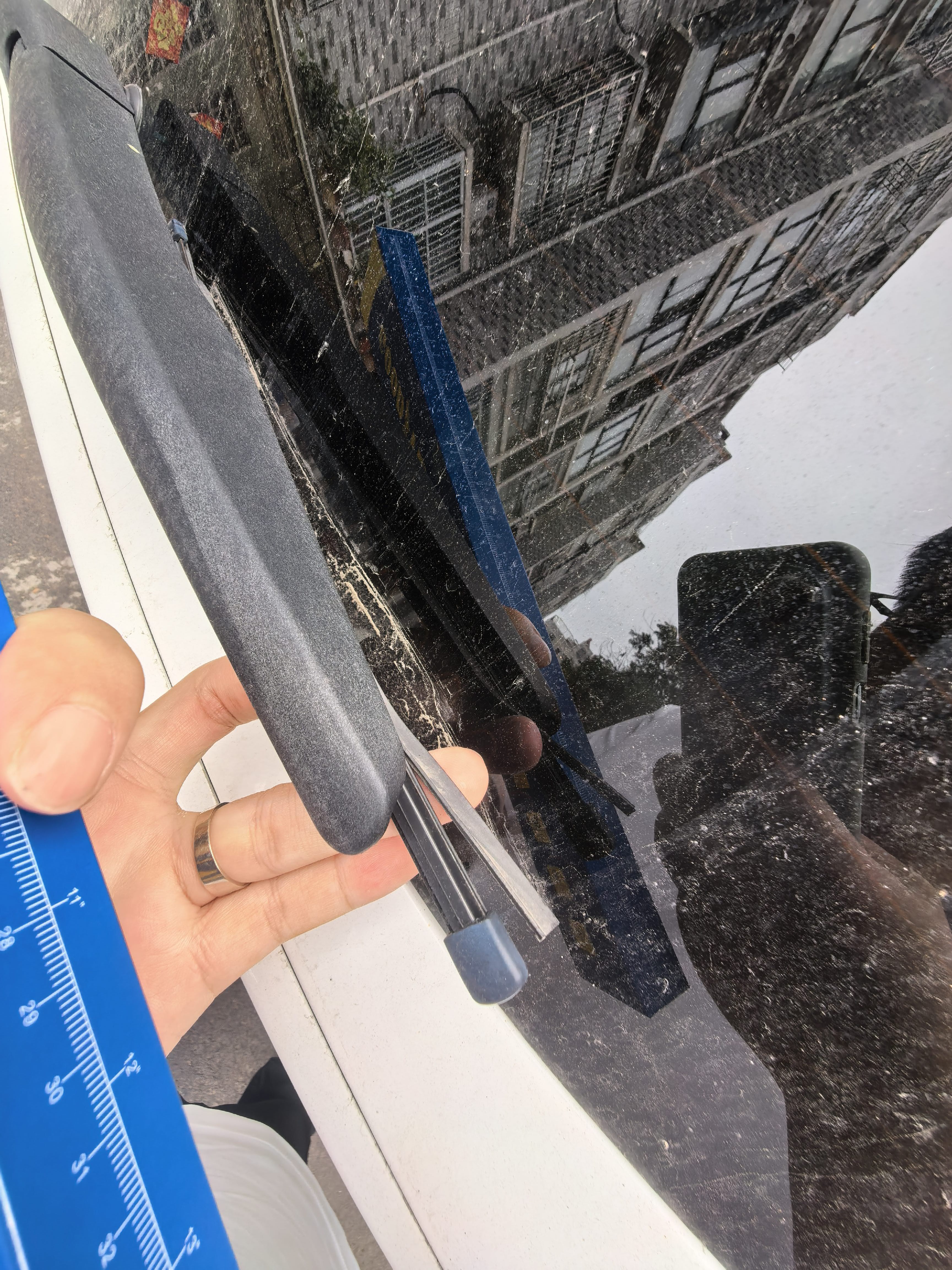 固特异（Goodyear）后雨刷福特翼虎汽车13至19款原装原厂胶条专用无骨后窗雨刷片 实拍图
