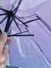 【已售100万】手动UV折叠黑胶防晒防紫外线遮阳晴雨两用伞 【爆款雨伞】7骨内层银胶纯色随机 实拍图