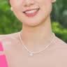 阿吉豆项链女款碎银子珍珠星星毛衣链小众轻奢设计感锁骨链 实拍图