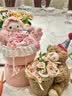 AWHAHelloKitty玩偶花束库洛米卡通毛绒玩偶花束生日礼物送女朋友 粉色美乐蒂玩偶花束+礼袋灯串 实拍图