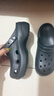 卡骆驰（CROCS）新款厚底云朵洞洞鞋送女友礼物206750 黑色   37-38 实拍图