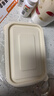 特美居（temeiju）玉米淀粉饭盒一次性餐盒食品级打包盒带盖可微波750型方形*8套 实拍图