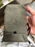 山业（SANWA）单肩斜挎包女 手机包男商务双机 Cordura耐磨户外小包 竖款茶灰绿 实拍图