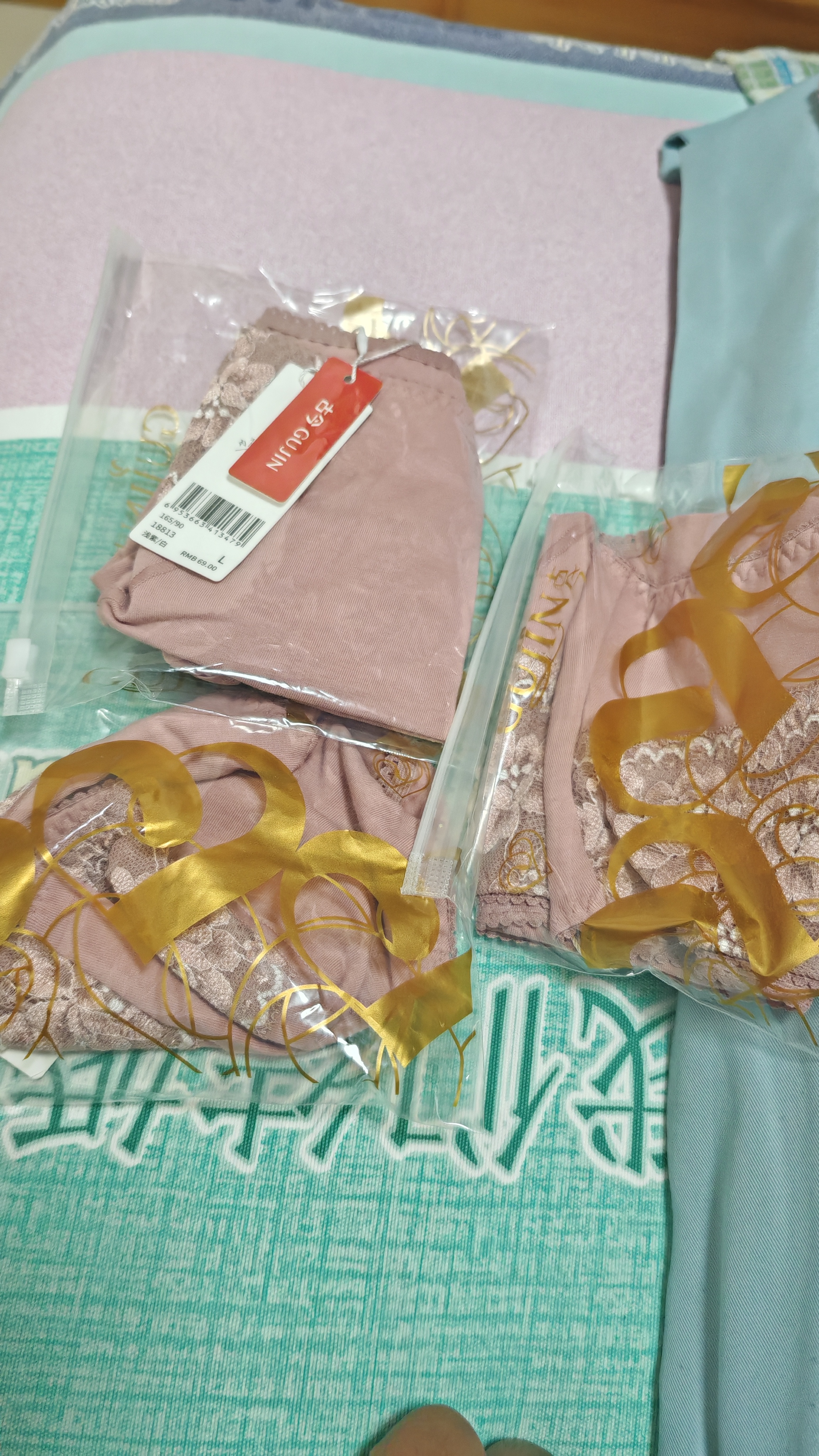 古今【全网已售50W+】女士高腰内裤收腹氨棉蕾丝性感透气提臀三角小裤 浅紫色 【 1条 L 165 /90 实拍图