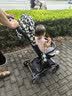 爱贝丽遛娃神器mini婴儿推车可坐可躺口袋推车折叠伞车旅行便携手推车 小不点6S Pro 格格blue（升级单手收车） 实拍图