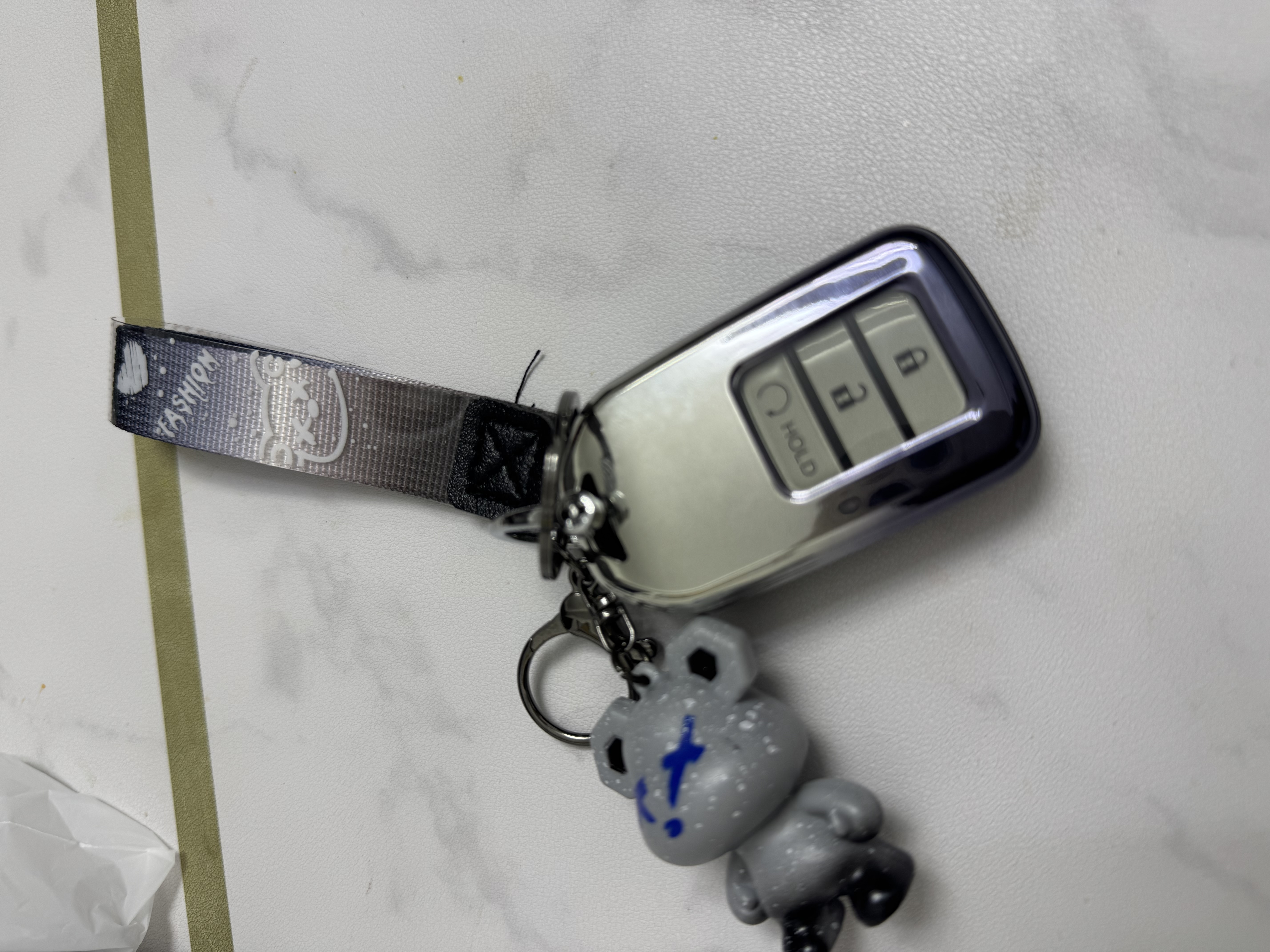 S.CHUANG适用本田钥匙套十代半雅阁思域英诗派XRV缤智CRV冠道皓影飞度车扣 E款渐变【星空灰】渐变熊 实拍图