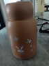 【京东物流送货上门】萌萌兔卡通水杯女牛奶玻璃杯创意便携杯子 咖色萌萌兔 330ml 1只 实拍图