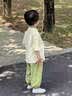 G.duck汉服男童棉麻套装古风男宝宝中式唐装2026夏季新款端午儿童两件套 浅黄色 110 晒单实拍图