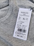 MARKLESS【安心品质】纯棉亲肤T恤男士纯色短袖打底衫5630 浅麻灰 XL 实拍图