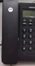 摩托罗拉（Motorola）电话机座机 蓝色背光 显示清晰 免提免打扰 桌墙两用 家用办公 有绳固定电话机 CT220黑色 实拍图