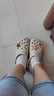 卡骆驰（CROCS）白鹿同款经典云朵洞洞鞋时尚百搭女鞋花园鞋沙滩鞋|206750 骨白色-2Y2(含智必星) 36 /37(230mm) 实拍图