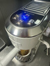德龙（Delonghi）半自动咖啡机家用小型 意式15Bar泵压冷萃咖啡 软触屏手动奶泡自动停流金属机身 吉拉朵系列 EC890 .W氧气白 即时加热 自动关机 专业蒸汽细杆拉花 实拍图