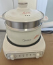 美的（Midea）电煮锅 小电锅 电蒸锅 电火锅 电热锅 分体式可拆洗 2.6L学生宿舍多功能锅 泡面锅 XZC2061 配蒸笼 实拍图